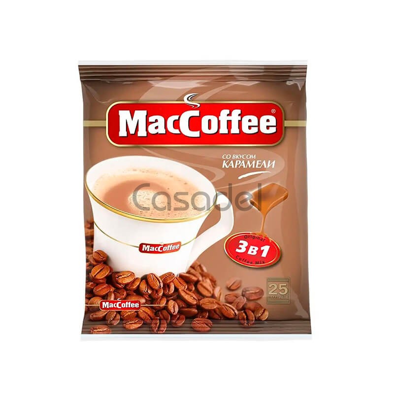 Սուրճ լուծվող  Maccoffee 18գ կարամել