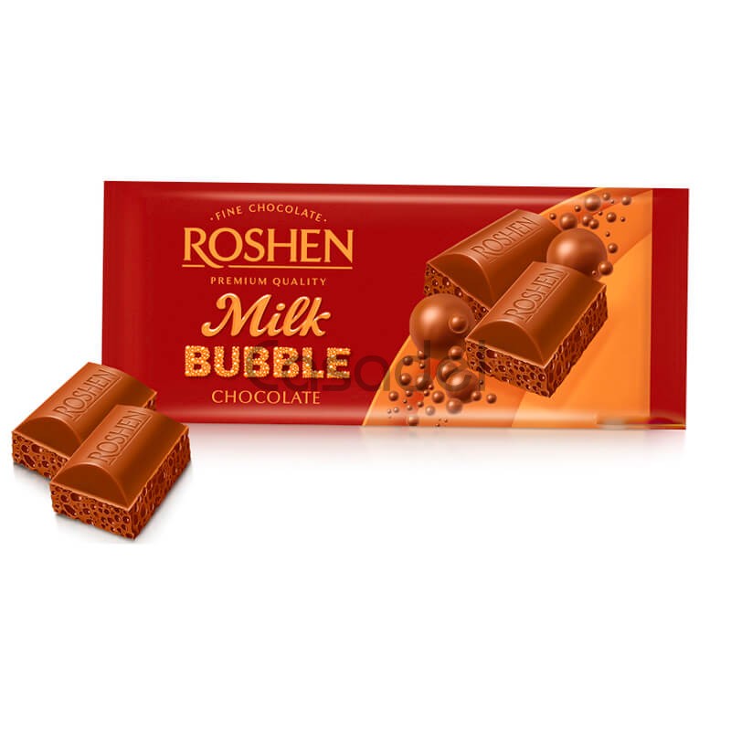 Շոլկոլադե սալիկ Roshen Bubble milk 80գ