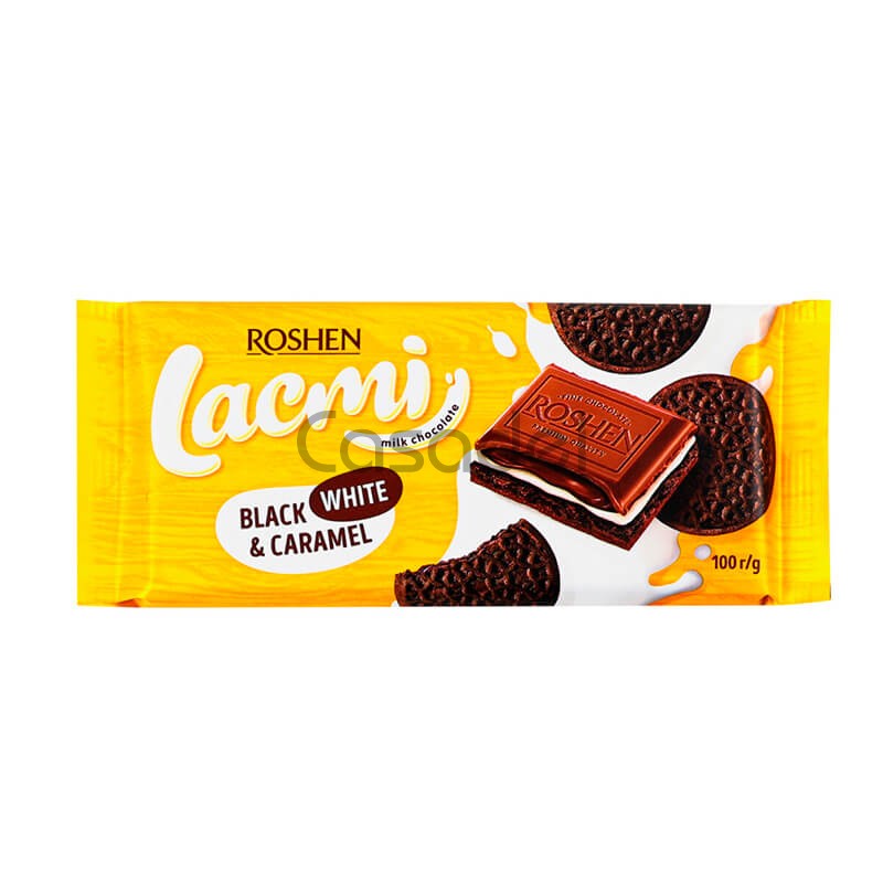 Շոկոլադե սալիկ Lacmi Roshen 90գ կարամել