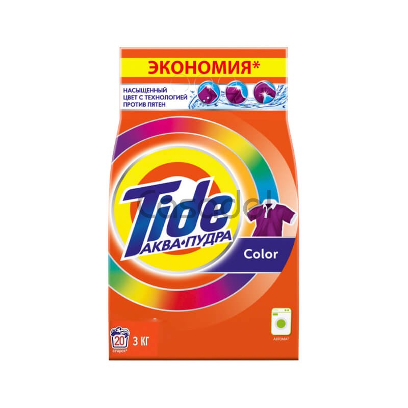 Լվացքի փոշի «Tide» գունավոր հագուստի 3000գ