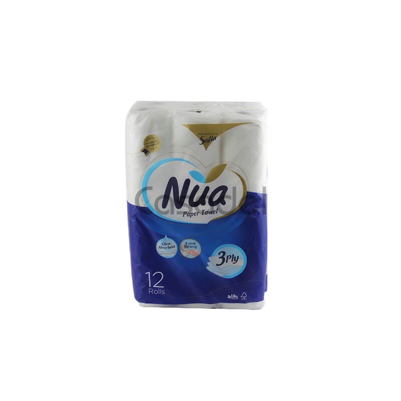 Խոհանոցային թղթե եռաշերտ սրբիչ «Nua» 80 թերթ /230X125մմ
