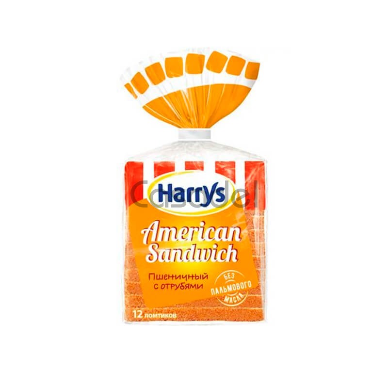Հաց սենդվիչի Բարիլլա Հարրիս 515գր ցորենի թեփ