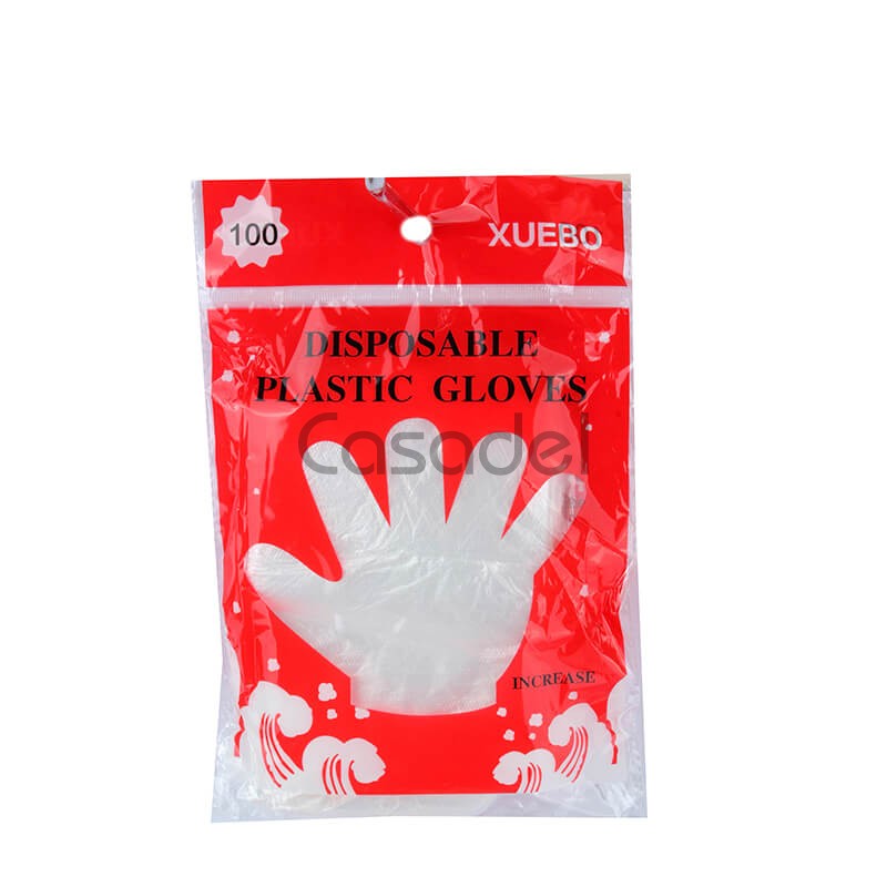 Պոլիէթիլենային մեկանգամյա ձեռնոցներ «Xuebo»  / 100 հատ