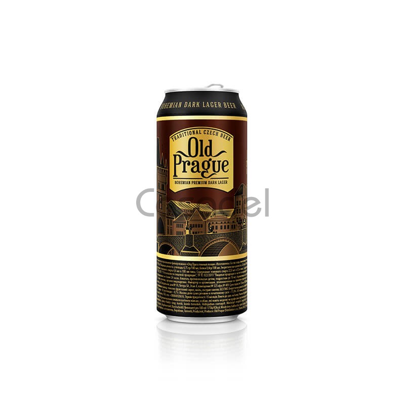 Գարեջուր «Old Prague»  premium dark 4.4%/0,5լ