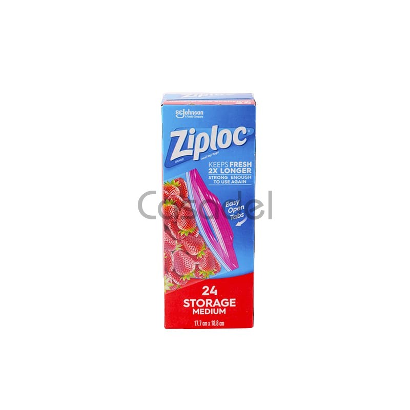 Սննդի տոպրակներ «Ziploc» / 24 հատ / 17.8x18.8սմ / 1լ