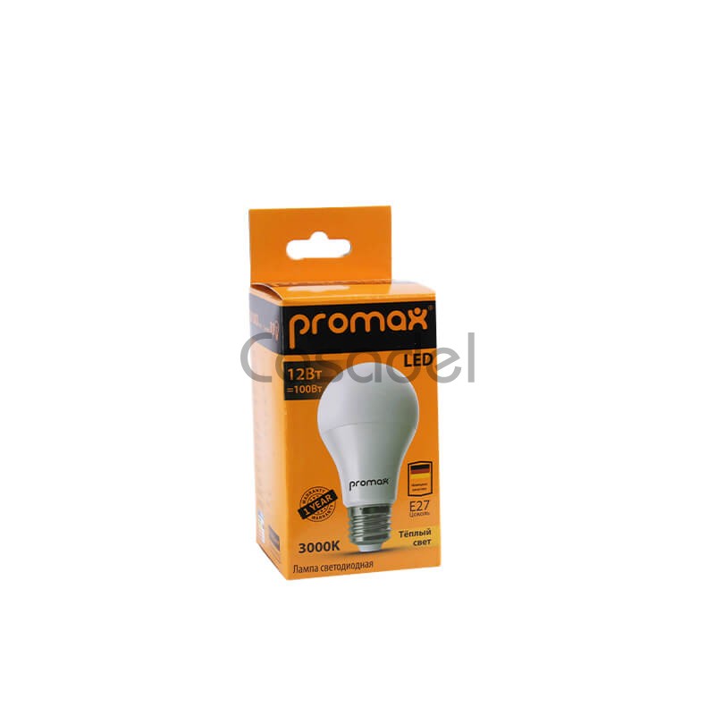 Լուսադիոդային լամպ «Promox» LED / 3000K / 12W