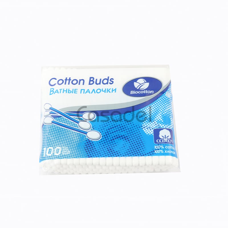 Բամբակյա փայտիկներ «Biocotton» 100 հատ