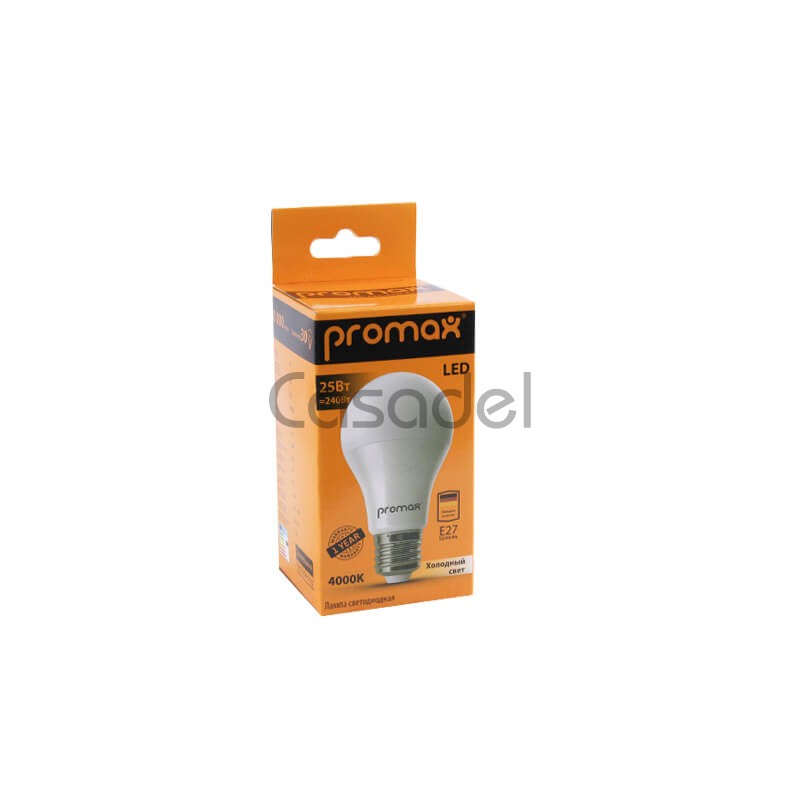Լուսադիոդային լամպ «Promox» LED / 4000K / 25W