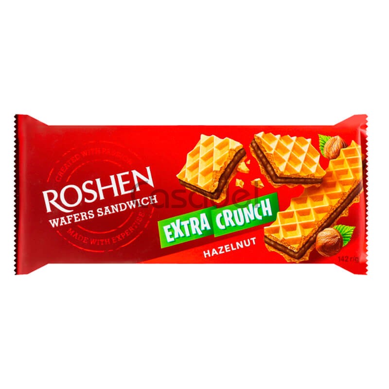 Վաֆլե սենդվիչ Roshen  142գ պնդուկի կրեմով