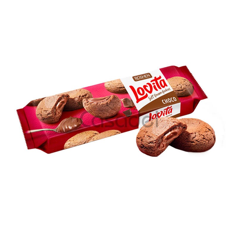 Թխվածքաբլիթ Roshen Lovita 127գ շոկոլադ
