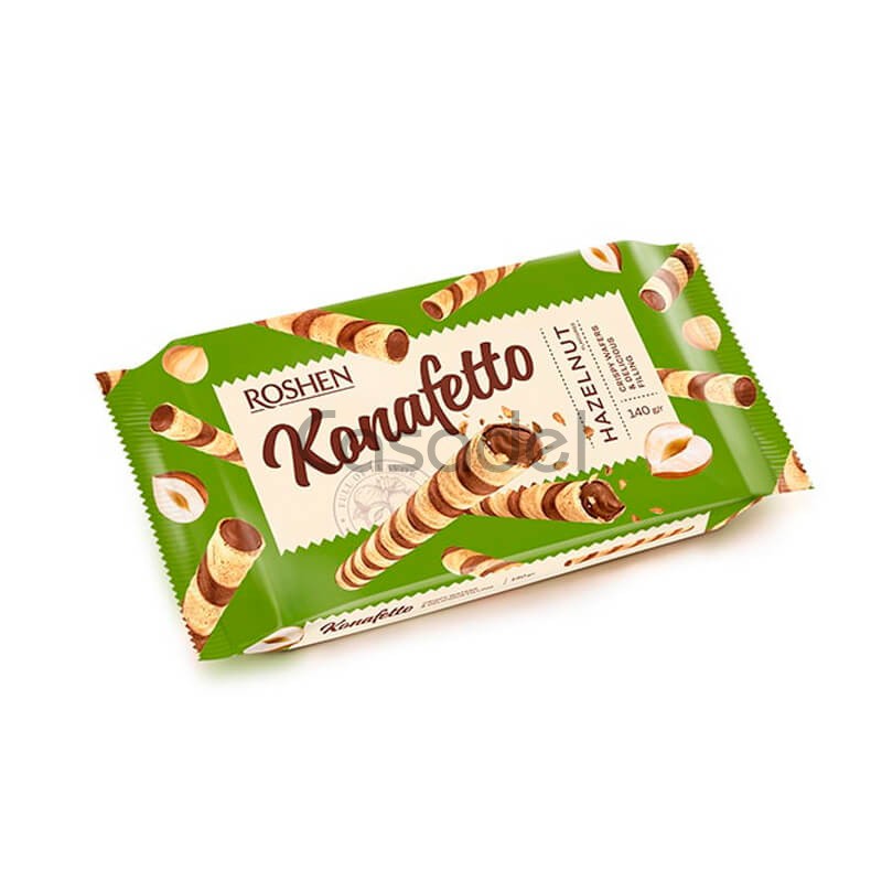 Վաֆլե գլանակ Roshen 156գ պնդուկի միջուկով