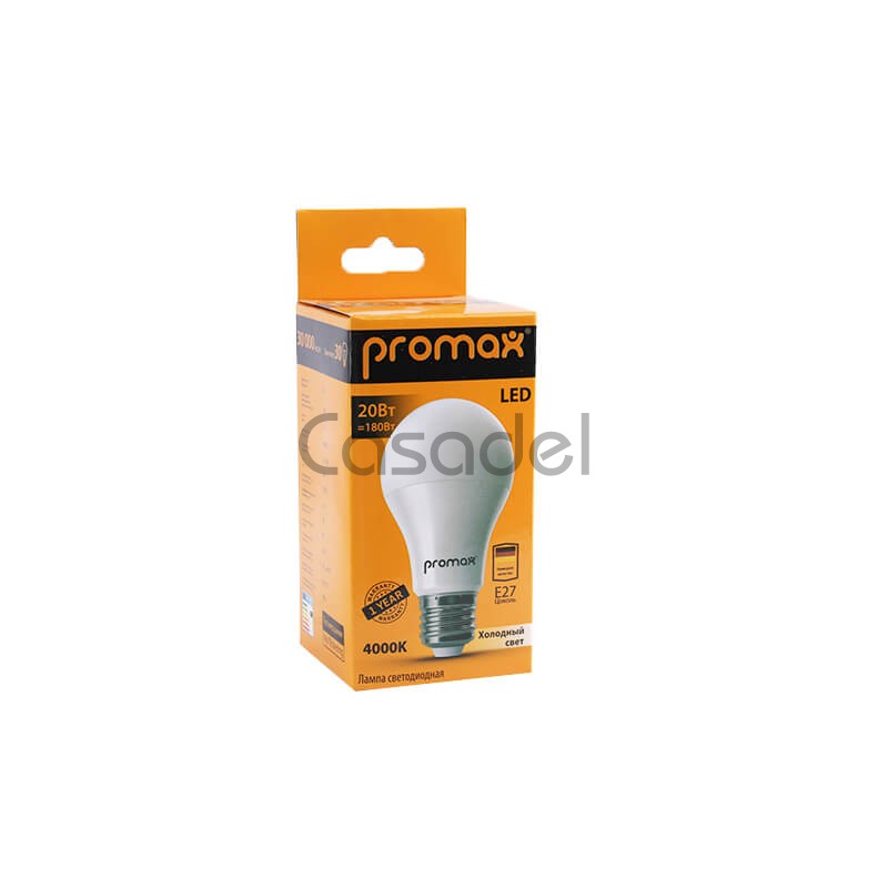 Լուսադիոդային լամպ «Promox» LED / 4000K / 20W