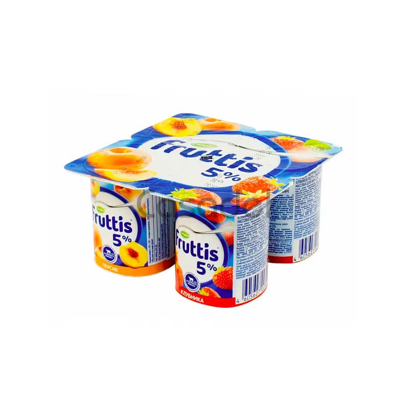 Յոգուրտ Fruttis 115գ ելակ-դեղձ