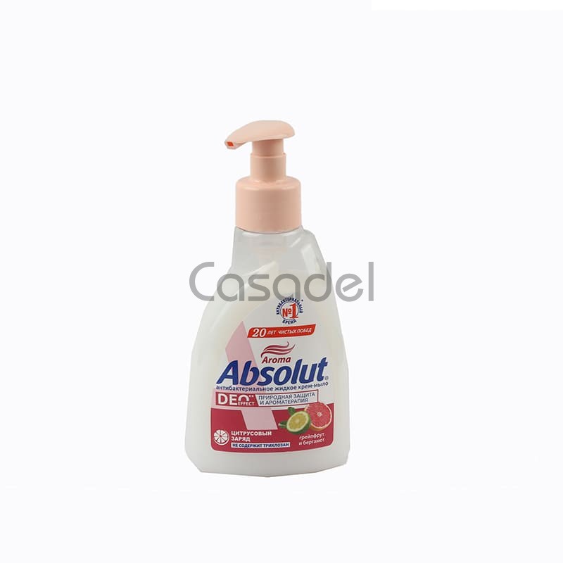 Հեղուկ կրեմ-օճառ հակաբակտերիալ «Absolut» Aroma 250 մլ