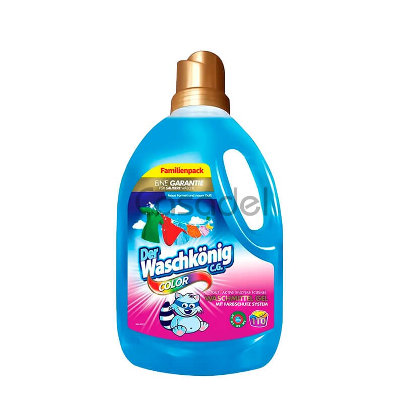 Լվացքի խտացված գել «Der Waschkonig» գունավոր հագուստի 3305մլ