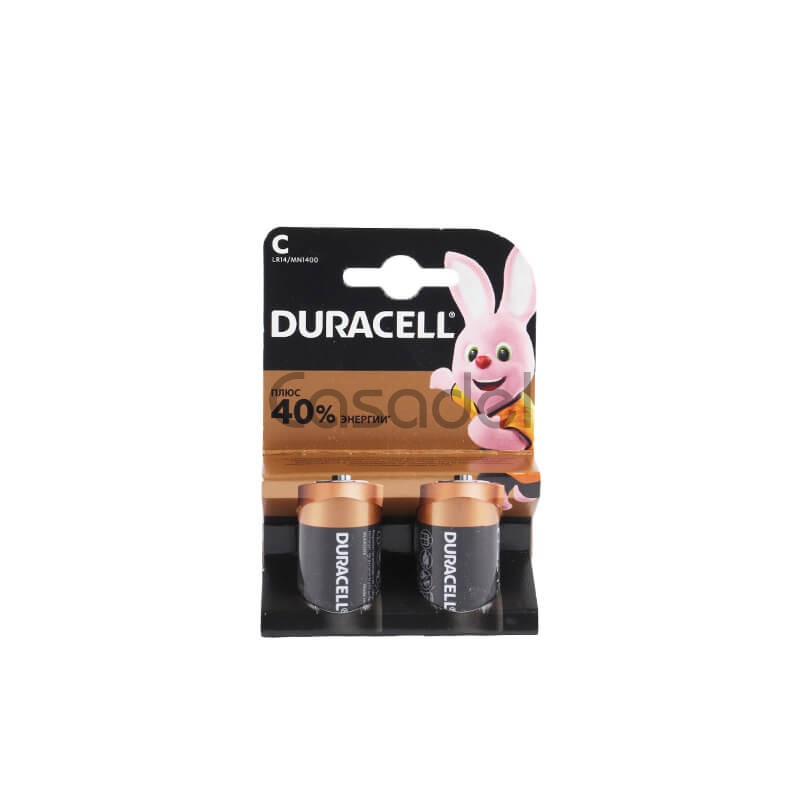 Ալկալային մարտկոցներ «Duracell» C / 15V /2 հատ