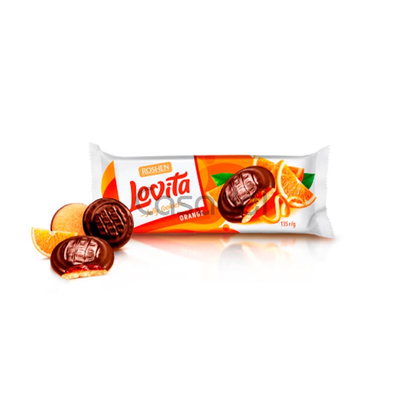 Թխվածքաբլիթ Roshen Lovita 135գ նարինջ