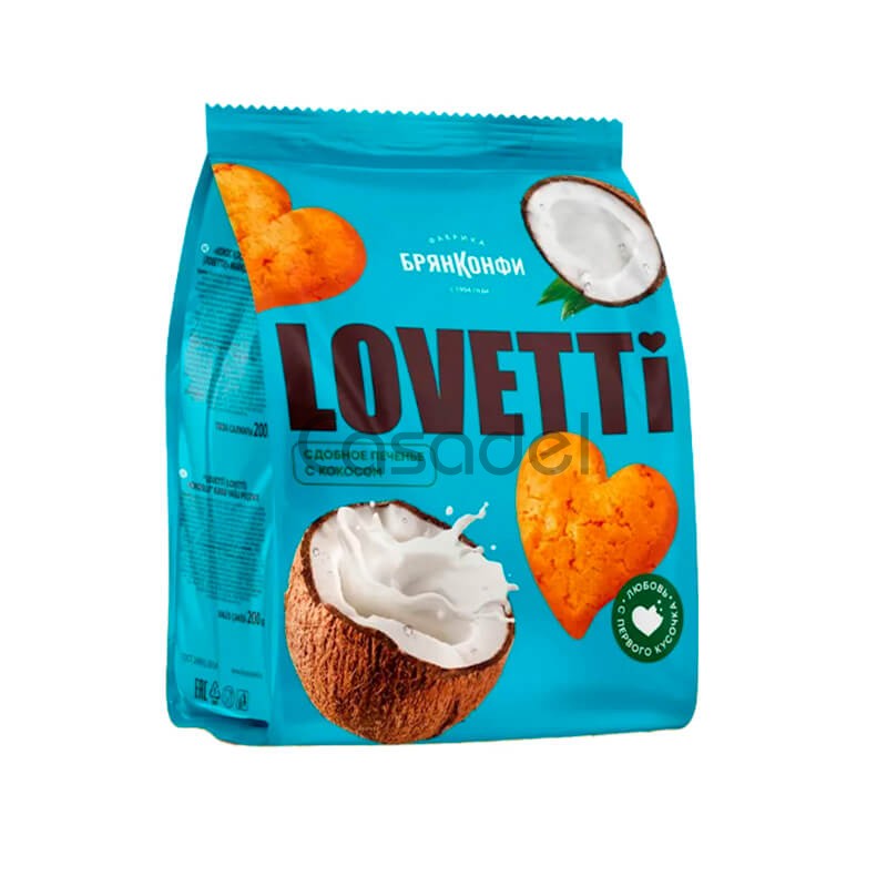 Թխվածքաբլիթներ Loveti 200գ Կոկոս