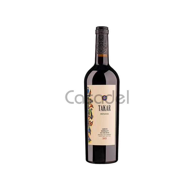 Գինի Takar Areni Merlot կարմիր անապակ 0.75լ