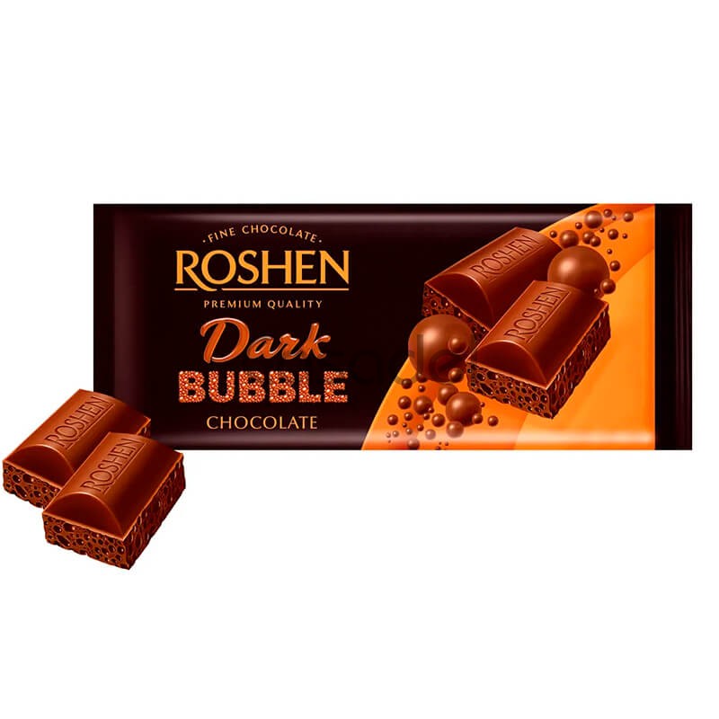 Շոկոլադե սալիկ Roshen Bubble Dark 80գ