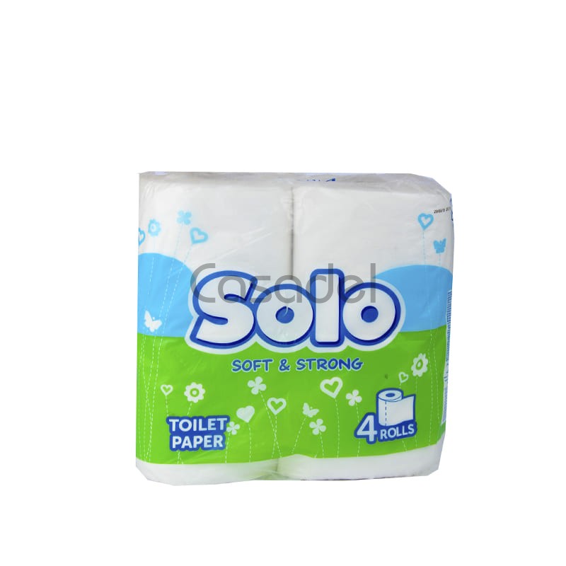 Զուգարանի երկշերտ թուղթ «Solo» 124X96 մմ