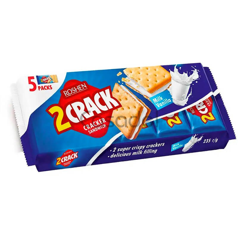 Կրեկեր 2crack Roshen 190գ կաթնա-վանիլային