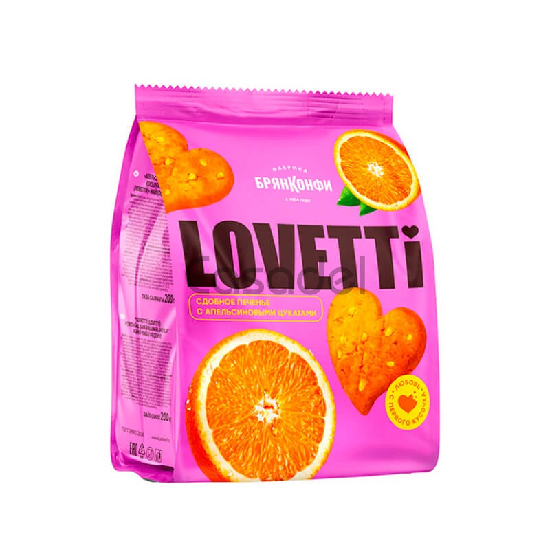 Թխվածքաբլիթներ Loveti 200գ Նարինջ