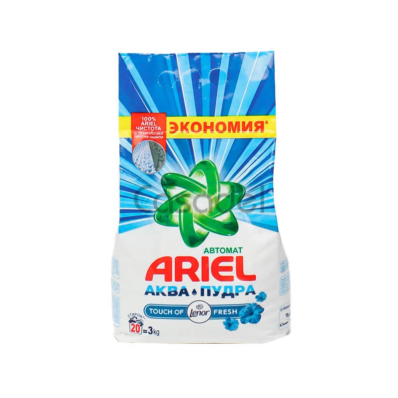 Լվացքի փոշի «Ariel» Lenor սպիտակ հագուստի 3000գ