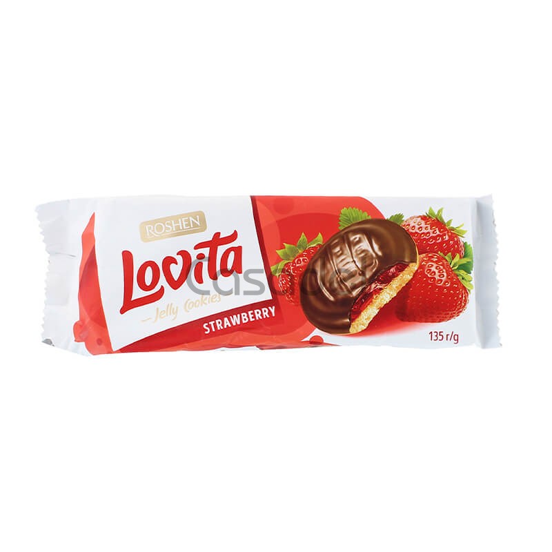 Թխվածքաբլիթ Roshen Lovita 135գ ելակ
