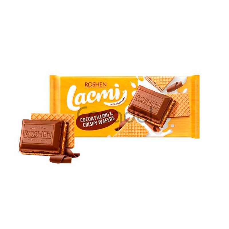 Շոկոլադե սալիկ Lacmi Roshen շոկ միջուկով և վաֆլիով
