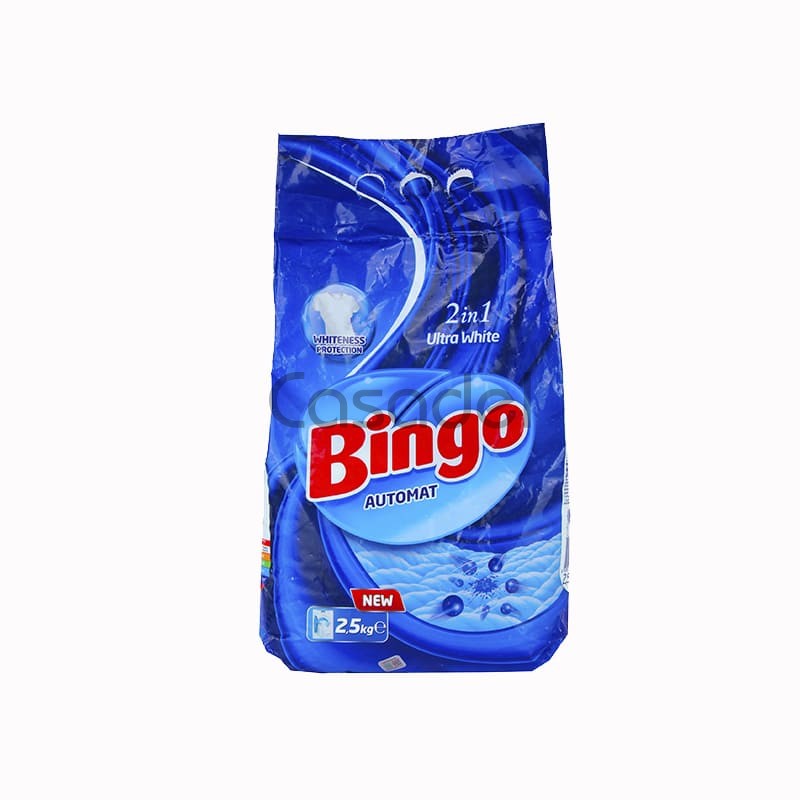 Լվացքի փոշի «Bingo» սպիտակ հագուստի 2500գ