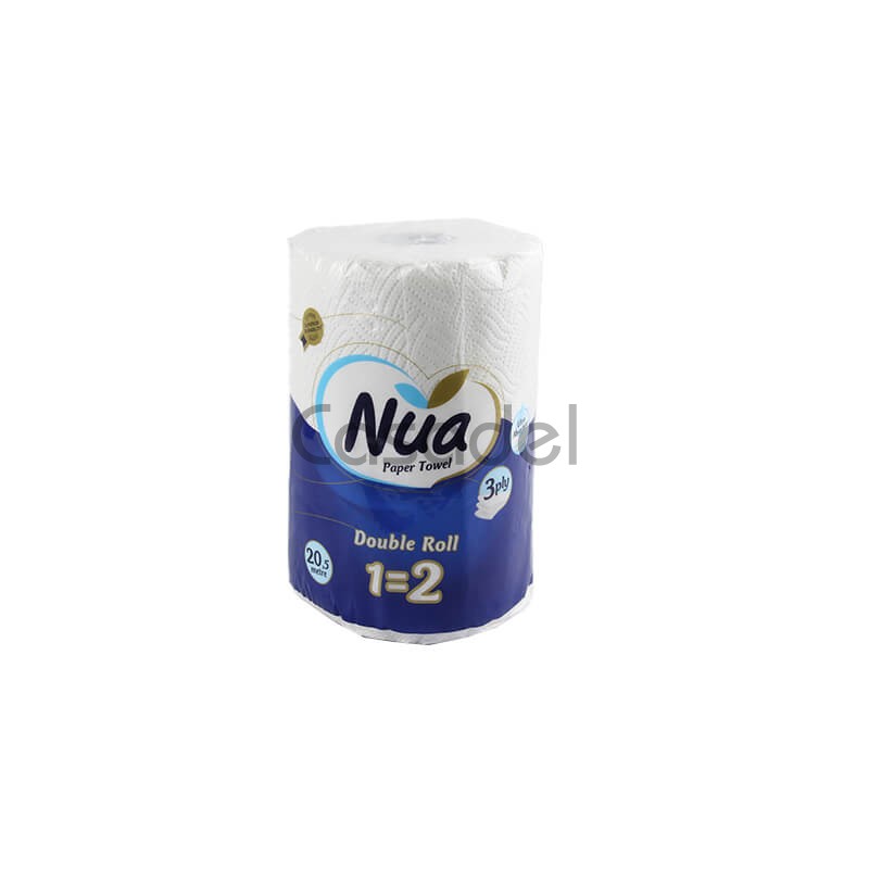 Խոհանոցային թղթե եռաշերտ սրբիչ «Nua» 160 թերթ /225X128մմ