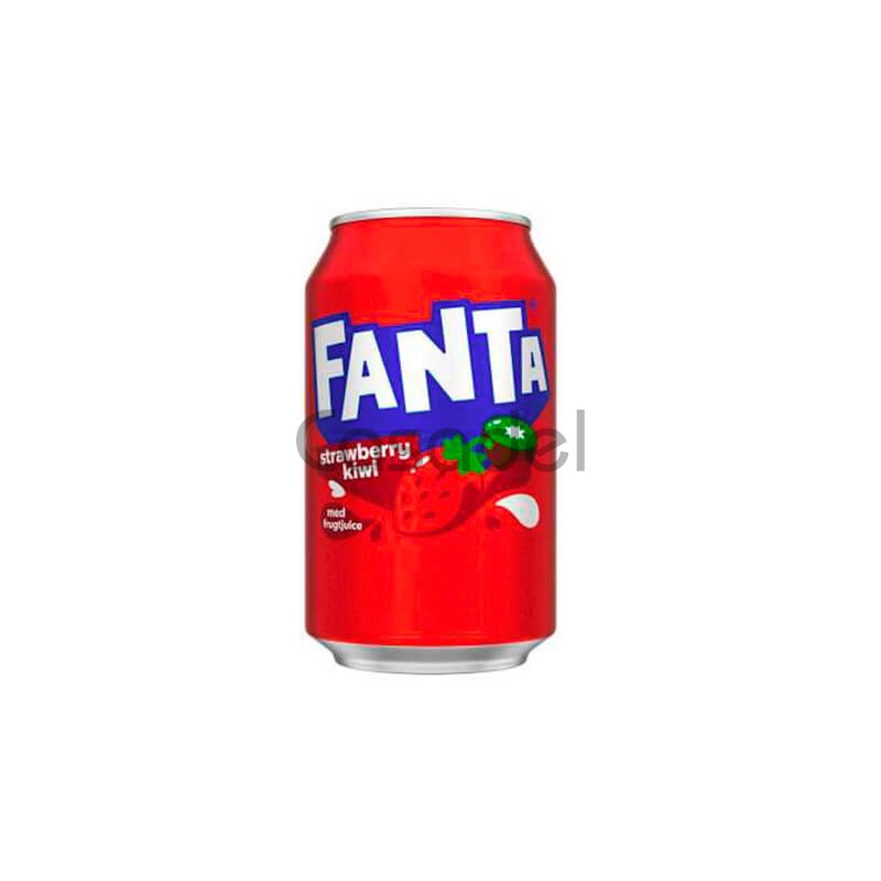 Գազավորված ըմպելիք Fanta Ելակ Կիվի 0.33լ թ/տ