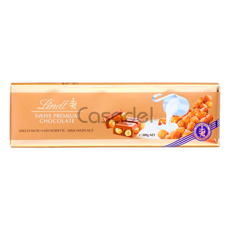Շոկոլադե Սալիկ Lindt 300գ կաթնային շոկ. պնդուկով