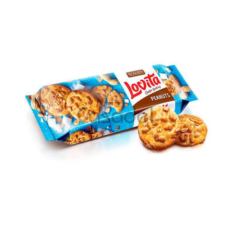 Թխվածքաբլիթ Roshen Lovita 150գ գետնանուշով