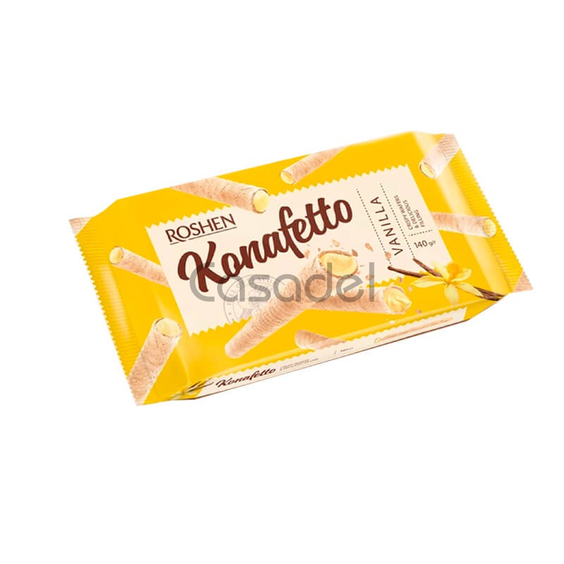 Վաֆլե գլանակ Roshen 156գ վանիլային միջուկով