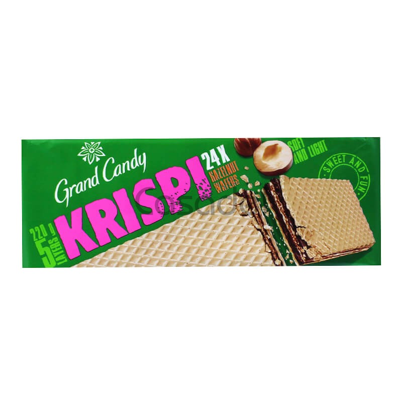 Վաֆլի Krispi Grand Candy 220գ ընկույզ