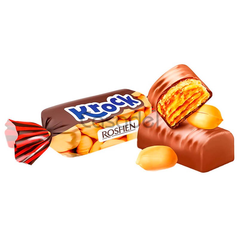 Կոնֆետներ ջնարակապատ Roshen Krock գետնանուշով կգ