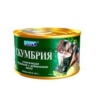 Ծովատառեխ Բարս բնական ձեթի մեջ 250գ