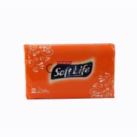Անձեռոցիկներ երկշերտ «Soft Life» 150 հատ /16X20սմ