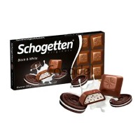 Շոկոլադե սալիկ Schogentten 100գ սև և սպիտակ