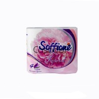 Զուգարանի քառաշերտ թուղթ «Soffione» 140 թերթ / 9.4X13սմ