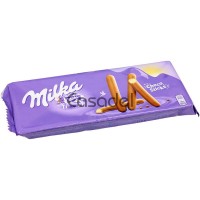 Թխվածքաբլիթ Milka Լիլա 112գր շոկոլադով ձողիկներ