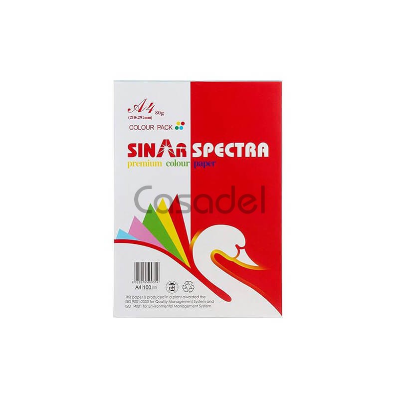 Թուղթ գունավոր «Sinar Spectra» A4 /210x297մմ / սև