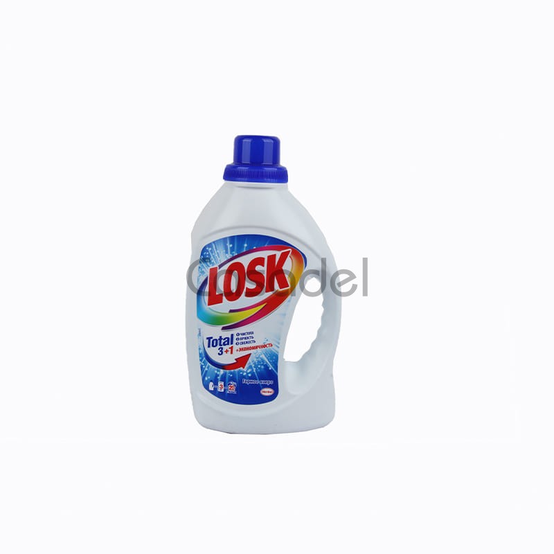 Լվացքի գել սպիտակ և բաց գույների հագուստի համար «Losk» 1300մլ