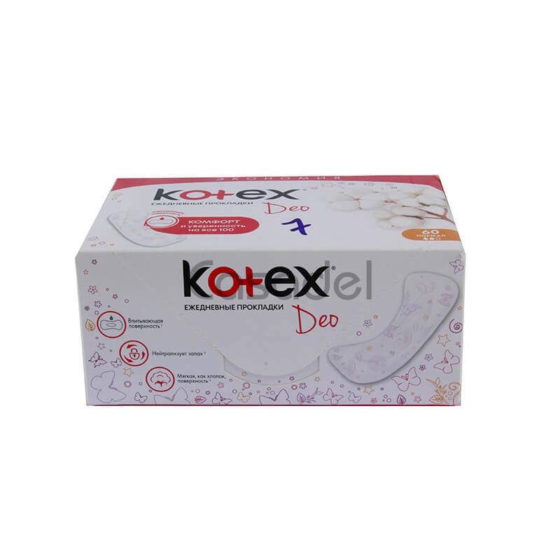 Միջադիրներ ամենօրյա «Kotex» Deo 60 հատ