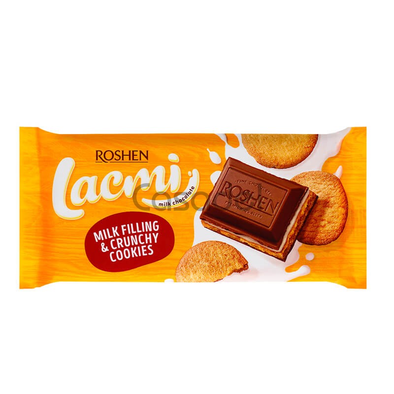 Շոկոլադե սալիկ Lacmi Roshen 90գ թխվածքաբլիթով