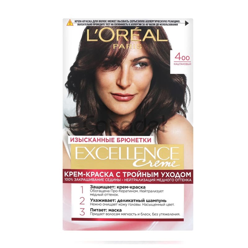 Մազի կրեմ-ներկ «L'Oreal Excellence Crème» №400